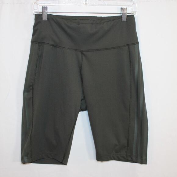adidas Pants - Adidas x Universal Standard Olive Green Biker Shorts Women's Size L